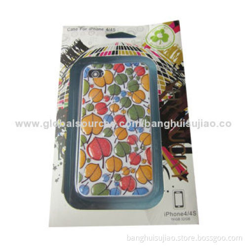 2014 Beautiful Strawberry Relief PU Case for iPhone 5 with IML Technology